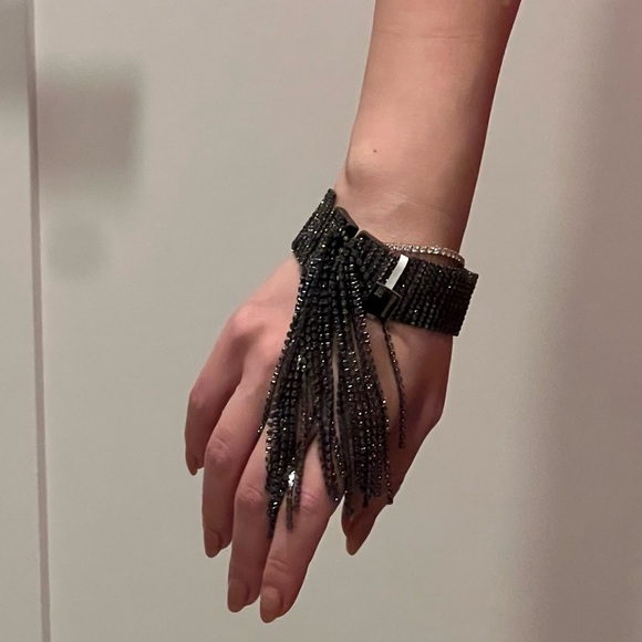 NEW Banana Republic Black Fringe Bracelet - Picture 6 of 9